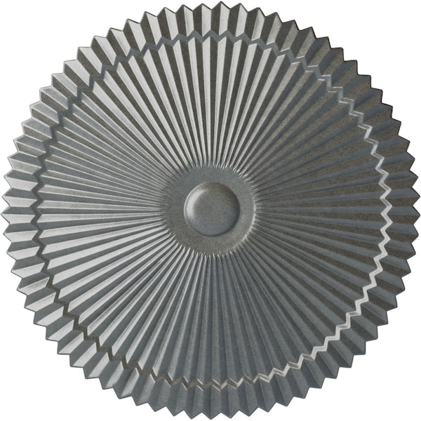Ekena Millwork Shakuras Ceiling Medallion (Fits Canopies up to 5"), Hand-Painted Platinum, 24"OD x 3"P CM24SHPLS - main